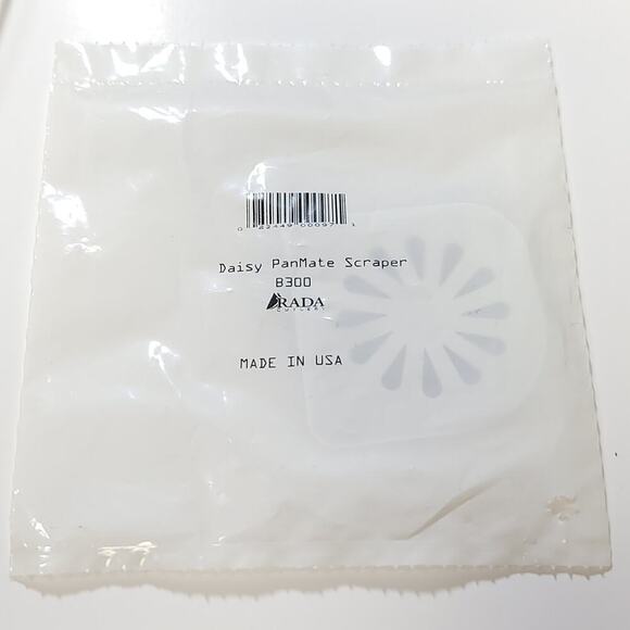 Rada Daisy PanMate Scraper Kitchen Utensil Plastic White New in Package Two Pack - Picture 2 of 2